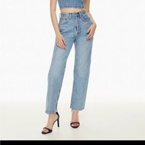 Aritzia Denim Forum Blue Joni High Rise Loose